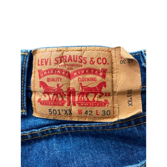 Levi 501XX Red R Tag Jeans Button Fly 42 X 30 - Picture 3 of 8